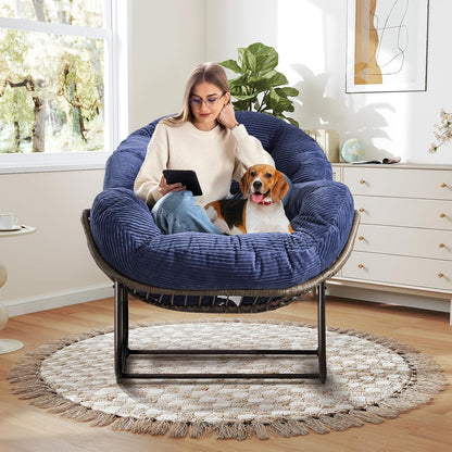 A Warm Embrace: Curl Up in Your Cozy, Cushioned Papasan Sanctuary
